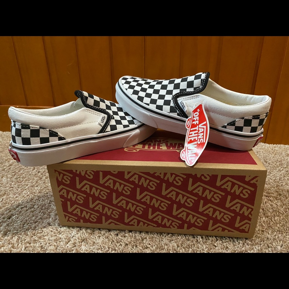 Checkerboard Youth Vans